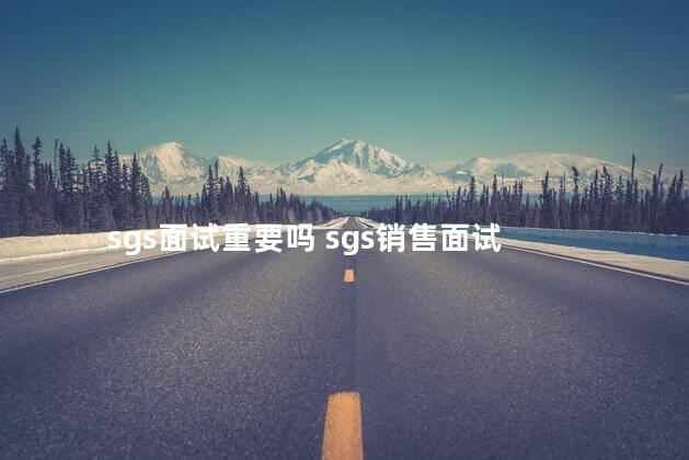 sgs面试重要吗 sgs销售面试